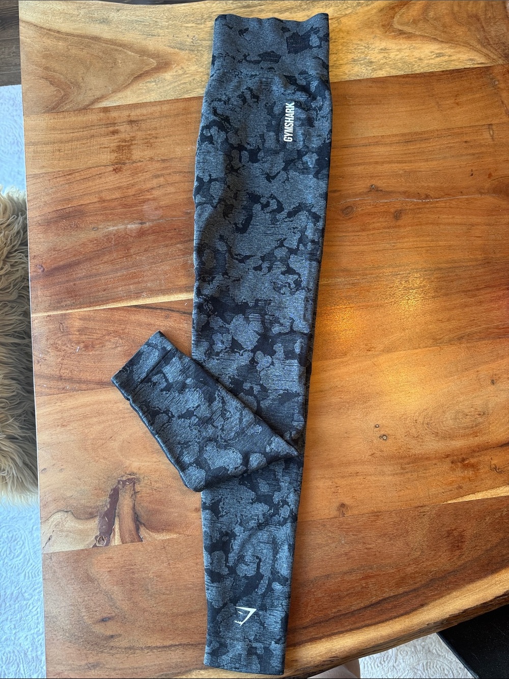Gymshark Woman’s Dark Charcoal Camo Leggings